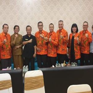 LPPD Kalbar berfoto bersama Bupati Melawi saat berkunjung ke Melawi---Humas Pemkab For Rakyat Kalbar