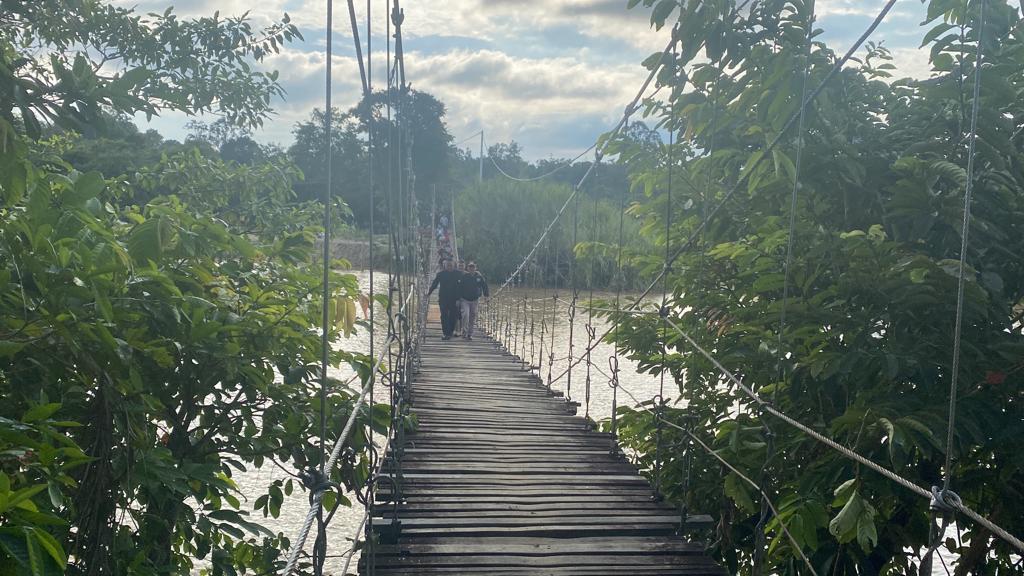Permalink ke Paska Ambruk, Senang Jembatan di Desa Bangun Dibangun Lagi